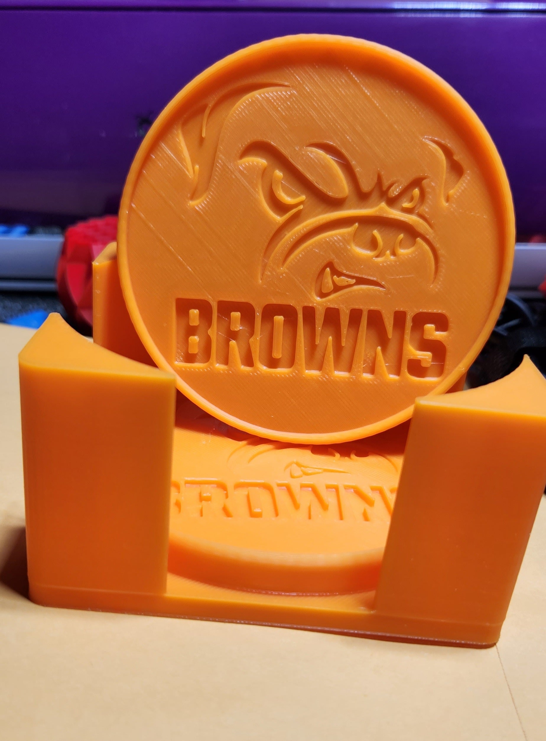 CLEVELAND BROWNS Coasters with online Stand!!!