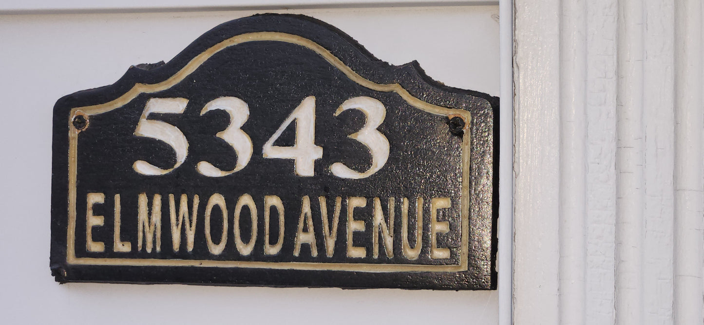 HOUSE ADDRESS SIGN