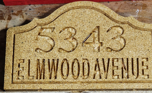 HOUSE ADDRESS SIGN