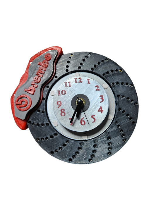 Brake disc clock